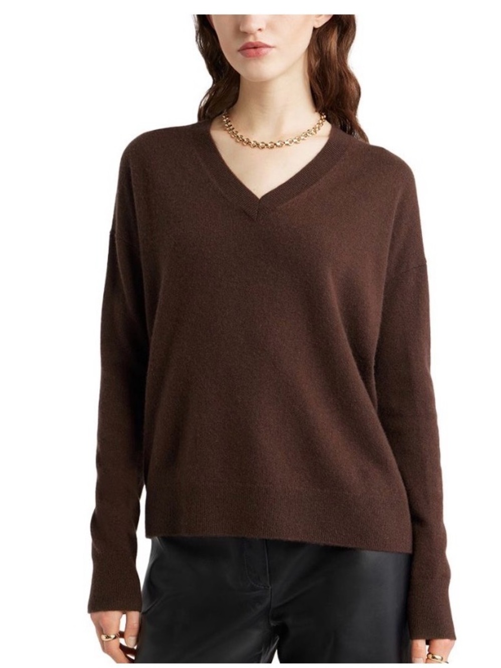 Nordstrom burgendy V-Neck Women’s Sweater